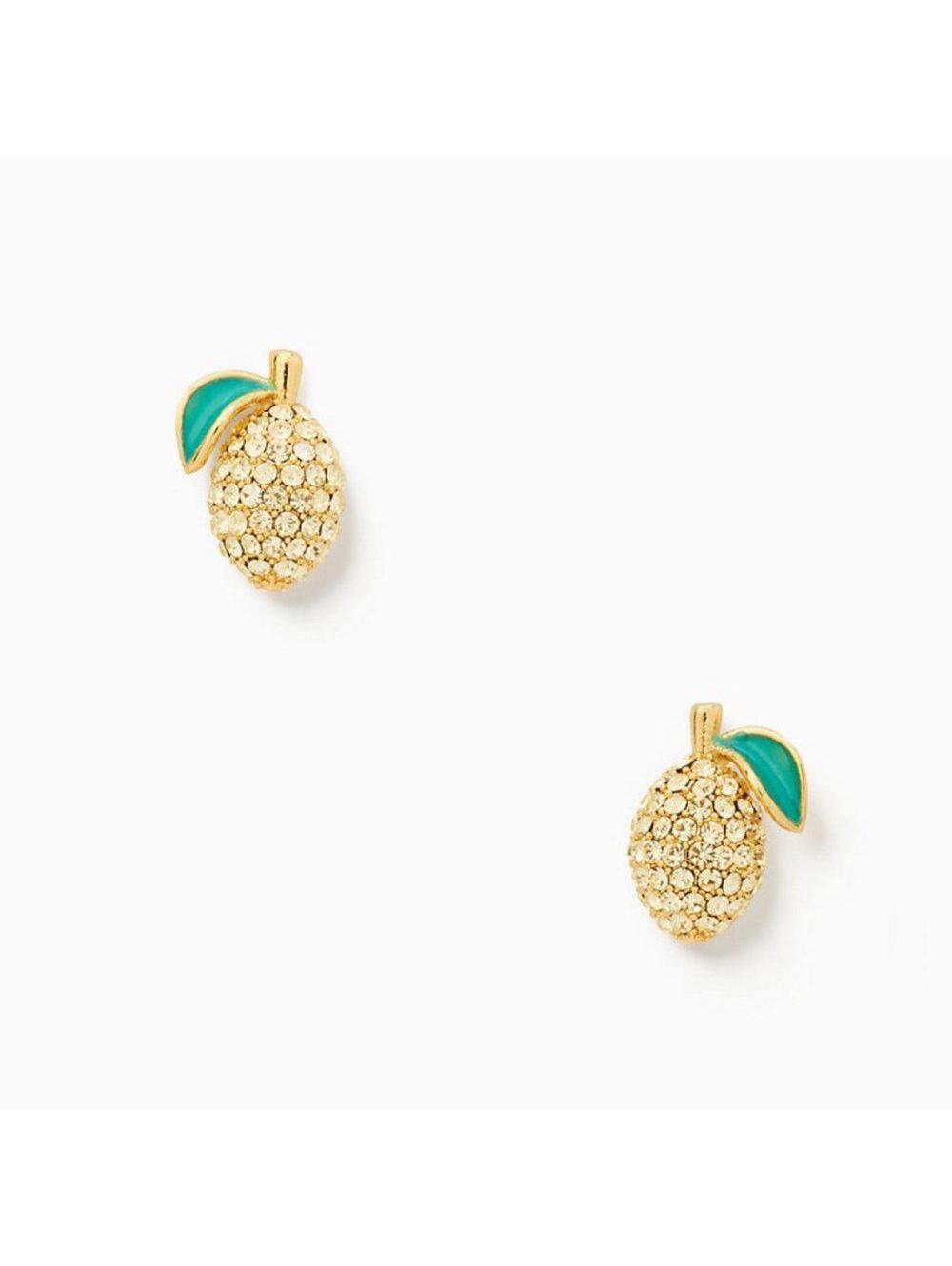 Kate Spade Picnic Perfect Lemon Stud Earrings
